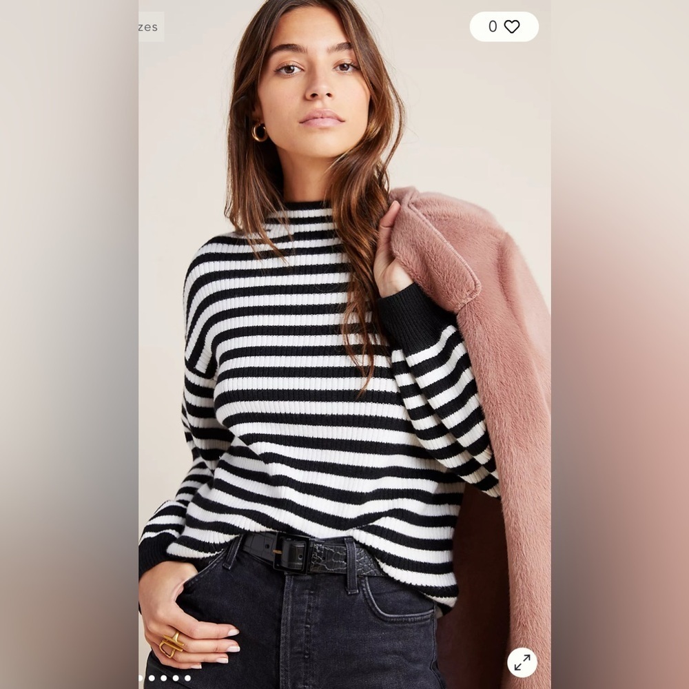 Anthropologie‎ Sydney Balloon-Sleeved Sweater, Size S